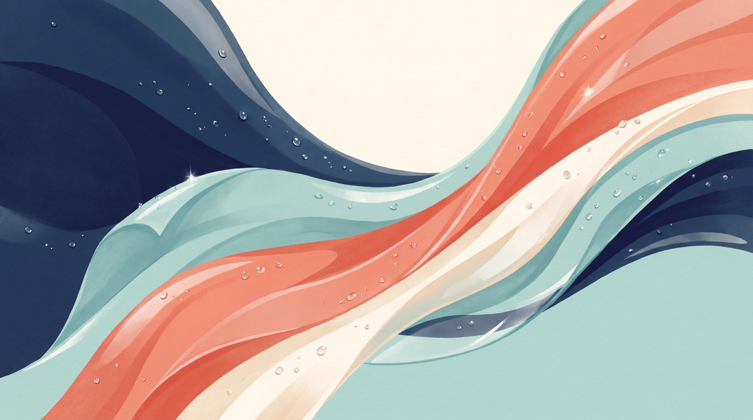 Smooth translucent layers gliding over each other